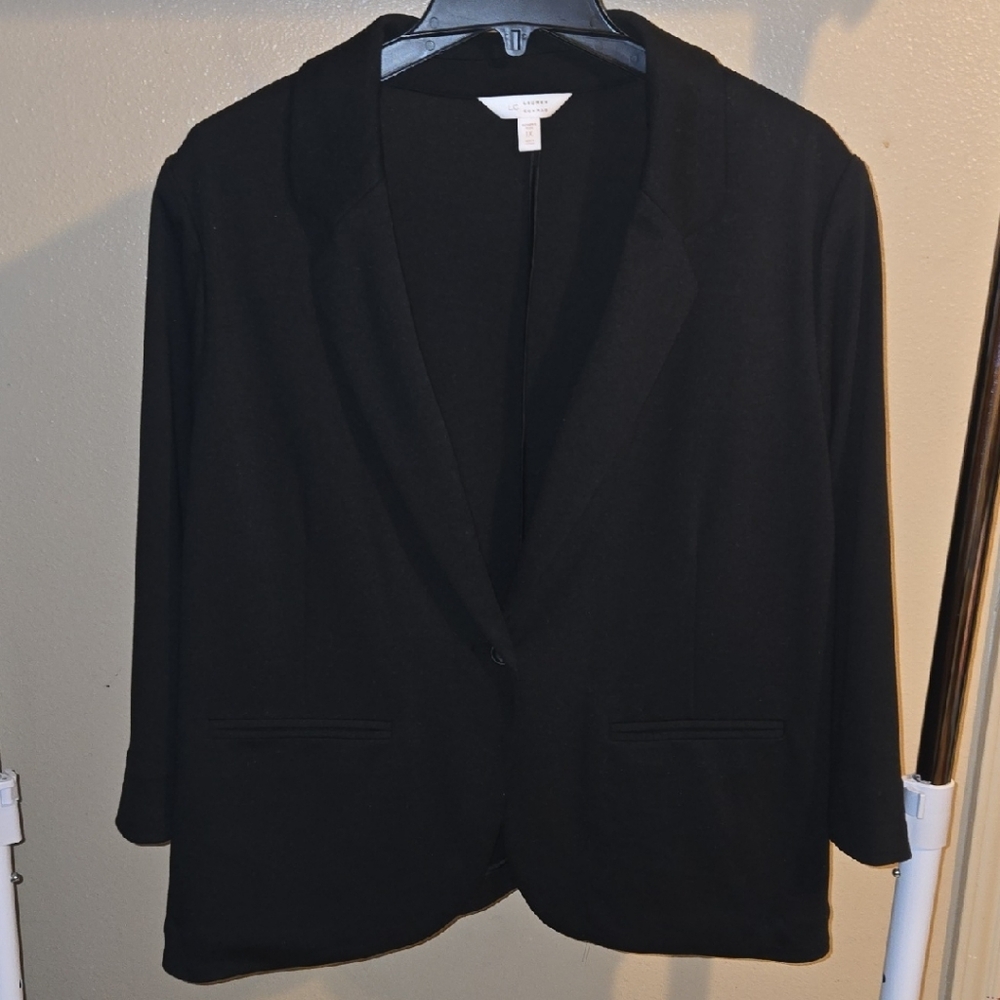 LC Lauren Conrad Classic Black Blazer